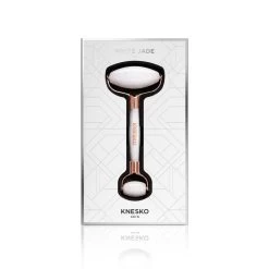 White Jade Gemstone Roller -Beauty Personal Care knesko white jade front